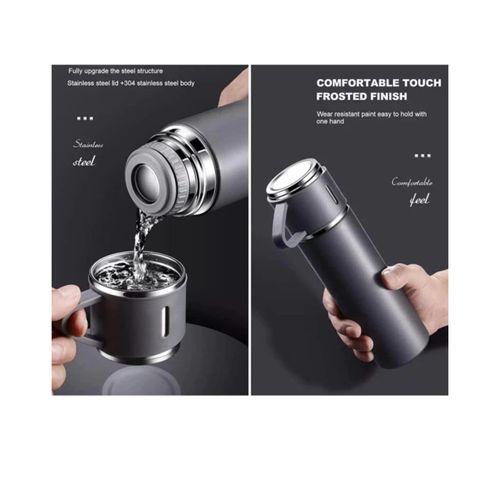 Un breakable stainless steel Gift pack thermocup 500ml +130ml cups &amp;gift bag