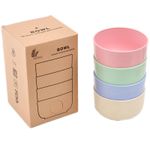 Household 4pcs Bowl Wheat Straw Environmental Protection Bowl Dinner plate Noodle Kitchen &amp; Dining room appliances Plates