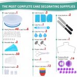 150pcs cake baking tool set cake turntable set squeezer scraper baking tool set