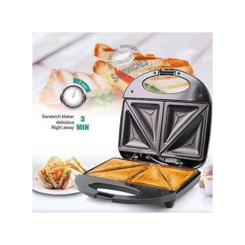 Sokany  2 Slice Sandwich Maker Toaster - Removable Non-Stick Plates ,  Stainless Steel