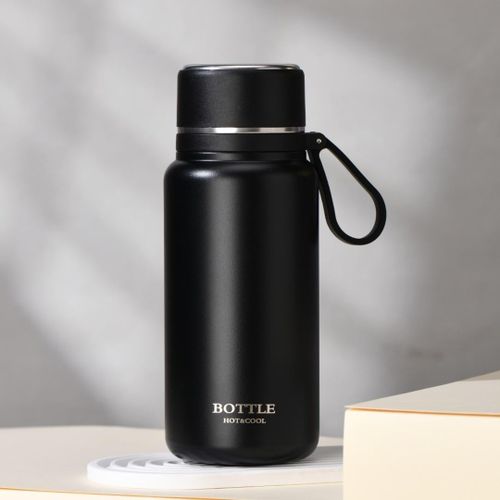 850ml large capacity portable thermos cup, 316 stainless steel thermos cup - Black