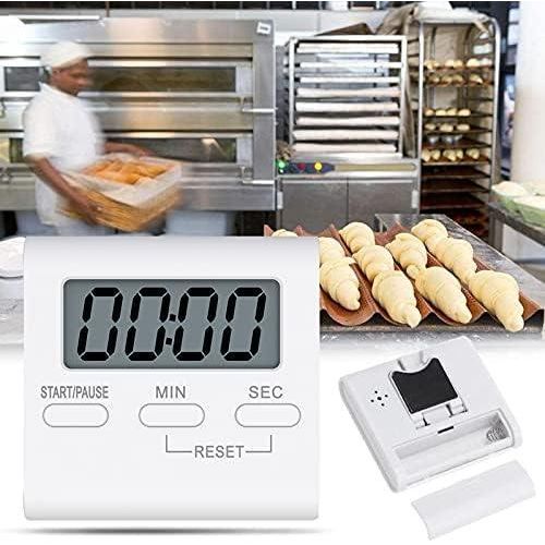 Flushrenic Kitchen Timer, Digital Kitchen Timers Magnetic Countdown Timer with Loud Alarm, Big Digits, Back Stand for Cooking, Classroom, Teachers - AAA Battery Included