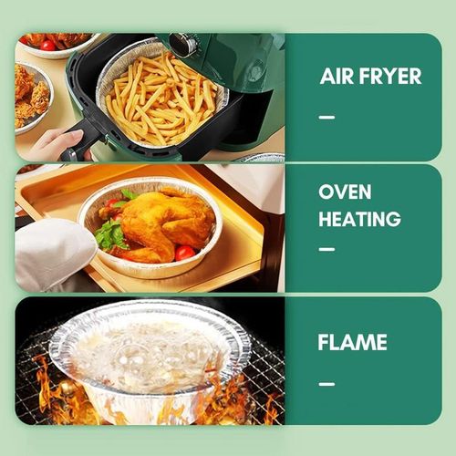 55 Pack Disposable Aluminum Pans for Baking, Roasting &amp; Reheating