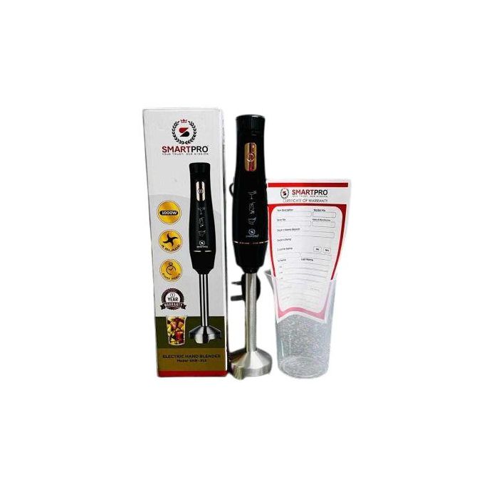 Smart Pro SHB-313 Hand Blender (600ml Blender Jar) - Black
