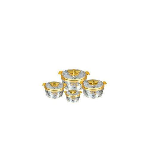 Signature 4 Pcs Pearl Platina Hotpots  (700/1000/1500/2500ml)