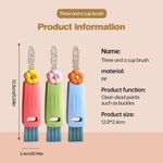 Flushrenic Cleaning Brush,3pc Wire Cleaning Brush Set,3 In 1 Cup Lid Cleaning Brush 3 Pcs