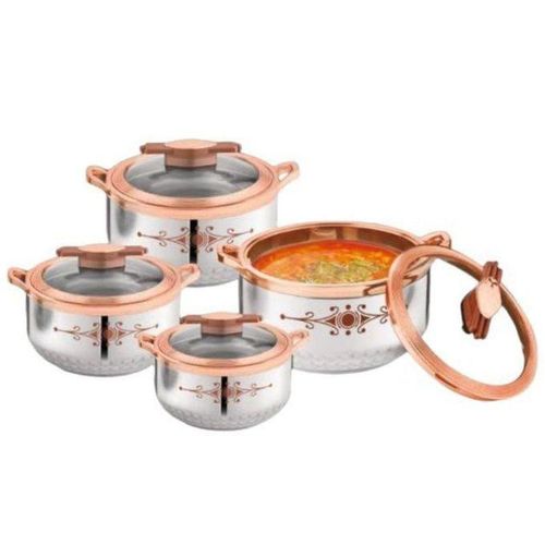 4 Pcs Steel O Plast Hotpots  (1000/1500/2500/4300)
