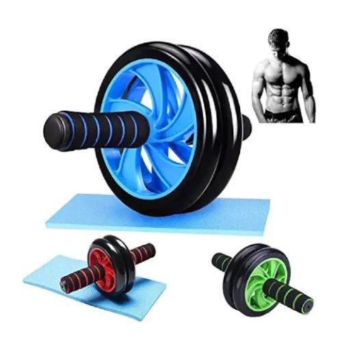 Tummy Trimmer+ ABS ROLLER With Small Mat + Skipping Rope-(all Three Items)Tummy Trimmer Portable Belly Slimming Foot Pedal Abdomen Leg Exerciser Elastic Sit Up Abdomen Gym