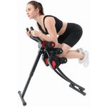 LASA LASA Foldable Fitness Ab Trainer – Abdominal Crunch Machine, Home Gym Equipment for Core Strength &amp; Belly Fat Workout