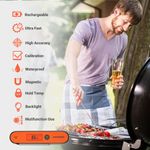 Inkbird Digital Instant Read Food Thermometer Meat Probe for Cooking Frying