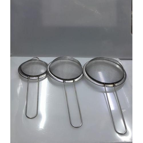 Metallic tea sieve 3 pcs