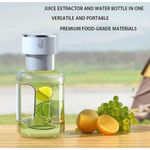 Glass High quality 2 in 1 cordless rechargeable portable blender juicer (with reusable silicon straw)
