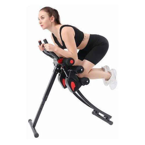 LASA LASA Foldable Fitness Ab Trainer – Abdominal Crunch Machine, Home Gym Equipment for Core Strength &amp; Belly Fat Workout