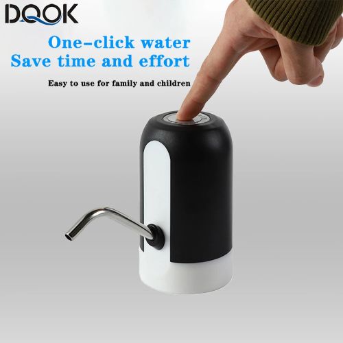 Pump Portable Electric Water Dispenser Pump For 5 Gallon Bottles, USB Rechargeable