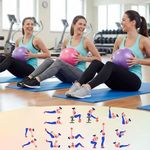 Mini Pilates or Yoga Ball 25cm – Anti Burst, Nonslip Surface