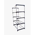 Nunix 5 Layer Portable Shoe Rack Slim Design Black
