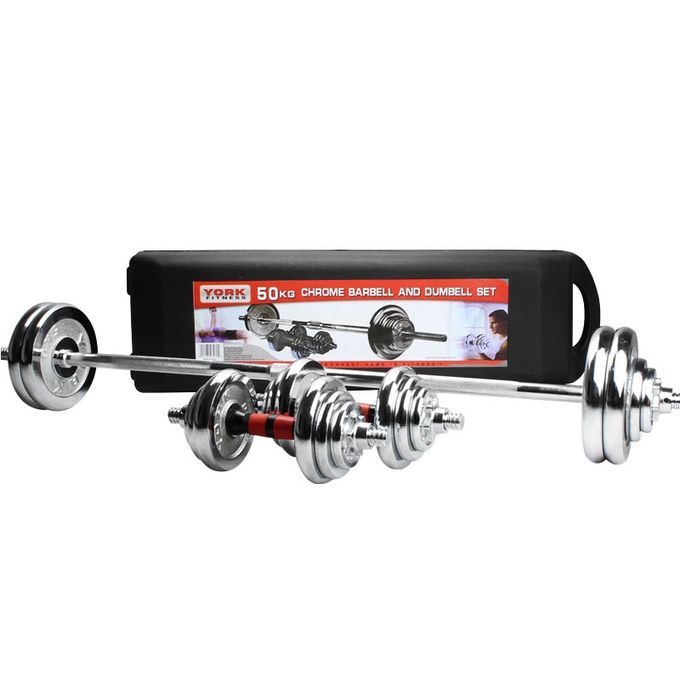 50kgs  Weights Set Dumbbells/barbell  With A Portable  Case