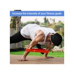 TodyJeyHo Resistance band,Portable resistance bands for workout, For Strength Training and Flexibility Exercises, Natural latex material,Heavy duty,5 different resistance levels, Pilates, Yoga Physical, Set of 5