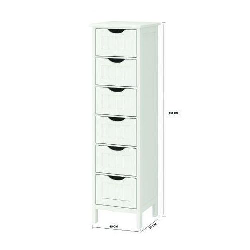 LASA White Storage Cabinet - Compact Organizer for Any Space