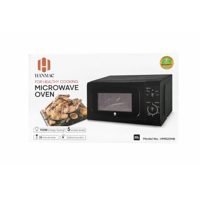 HANMAC HMR20MB - 20L Manual Microwave - 3 Years Warranty
