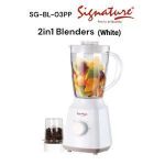 Signature  2 In 1 Blender With Unbreakable Jar &amp; Grinder For Coffee Beans Nuts Ice, Spices