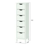 LASA White Storage Cabinet - Compact Organizer for Any Space