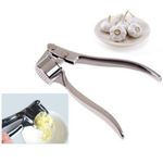 Stainless steel garlic crusher