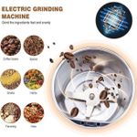TIMBUTUS  Electric Spice &amp; Coffee Grinder with 8-Blade, One-Touch Operation
