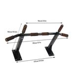 Heavy Duty Wall Mounted Pull Up Bar Multi Grip Home Gym Chin Up Station Upper Body Strength Trainer for Back Chest Arms Shoulders  Steel Horizontal Bar with Foam Handles for Home Workout