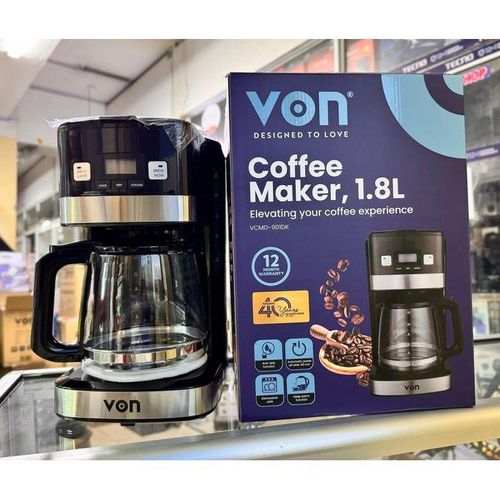 VON VCMD-901DK Drip Digital Coffee Maker - Black