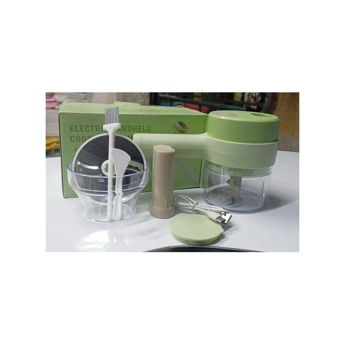 Electric Handheld Cooking Hammer Vegetable Cutter Set Electric Food Chopper Multifunction Vegetable Fruit Slicer