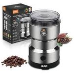 RAF Electric Coffee Grinder, Stainless Steel Dry Grinding Grinders, Multifunction Blender for Coffee, Beans, Grains, Seasonings, Spices, Seeds, Herbs, Dry Grinding