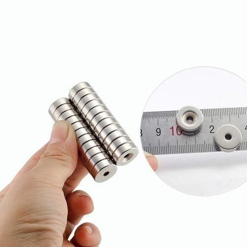10pcs Refrigerator Magnetics ,15x5mm With 5mm Hole