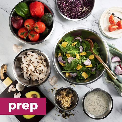 Stainless Steel Kitchen Baking Food Preparation Mixing Bowls
