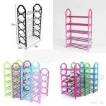Nunix 5 Layer Portable Shoe Rack Pink