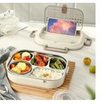 Microwaveable Stainless Steel Insulated Bento Box-4-piece set
