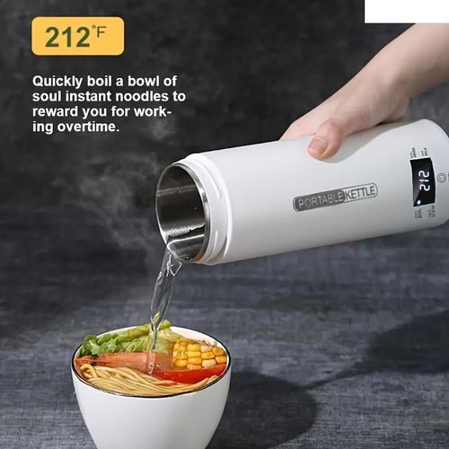 Portable Electric Kettle Stainless Steel 4 Temperature Control Quick Boil Ideal for Home Office Travel