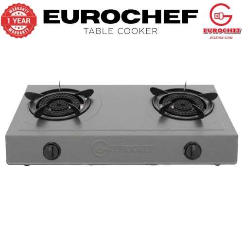 Eurochef ST-HEAVY02 Heavy Duty Gas Cooker with Cast Iron Burners, Stainless Steel Panel &amp; Auto Ignition