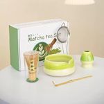 5-Piece Ceramic Matcha Whisk Set - Blue/Green