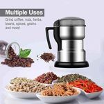 Coffee Grinder Electric Coffee Bean Grinder Electric Mill Spice Grinder Low Noise 400W Powerful Stainless Steel Blade Cord Storage Portable &amp; Compact Grinding Tools For Spices Pepper Herbs Nuts Shoark