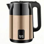 3L Electric Kettle Water Heater Coffee 1500W Fast Heating Golden , Boiling Dry Protection 100% True Boiling