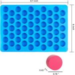 Round Candy Molds Silicone Molds for Hard Candy, Gummy, Caramels, Chocolate, Ganache, Ice Cubes, 220 Cavity