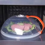 Microwave Food Cover with Steam Vents – BPA-Free Splatter Guard for Microwave Cooking Heat-Resistant and Dishwasher-Safe Fits Most Plate Sizes