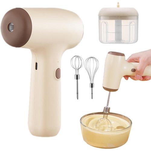 2-in-1 single-speed egg beater, baking cream mixer, electric hand blender