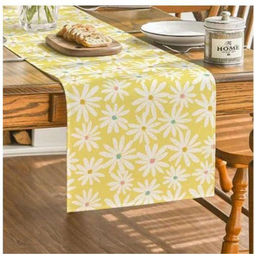 188*33cm floral print rectangular tablecloth suitable for family dining