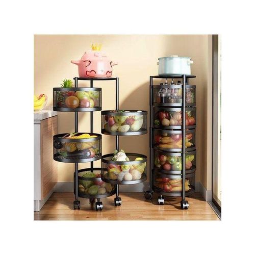 Metallic  5 Tier Fruit Rack