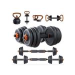 50kg Adjustable Dumbbells And Kettlebell Weights Barbell set for Home and commercial Gym 10800/=