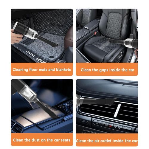 Mini Compact Portable Car Vacuum Cleaner - For Car And Home - USB Wireless Rechargeable