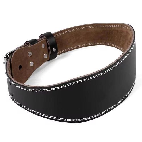 Premium Leather Weightlifting Exercise Belt Waist Support protection deep Squat Deadlift hard pull bench press  Powerlifting Gym Belt Unisex Wide Wrap Training Weight Lifting Double Buckle For Body Building Fitness Training