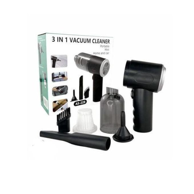 3-in-1 Wireless Car &amp; Home Vacuum Cleaner - Portable Handheld Blower &amp; Pump